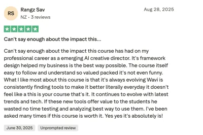 Member testimonial about the AI Director certification